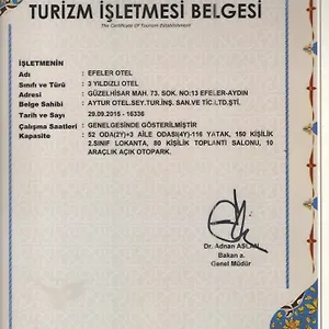 *** Отель Efeler Турция